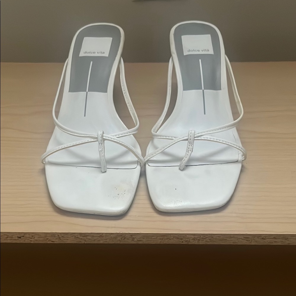 Dolce Vita White Strappy Sandals